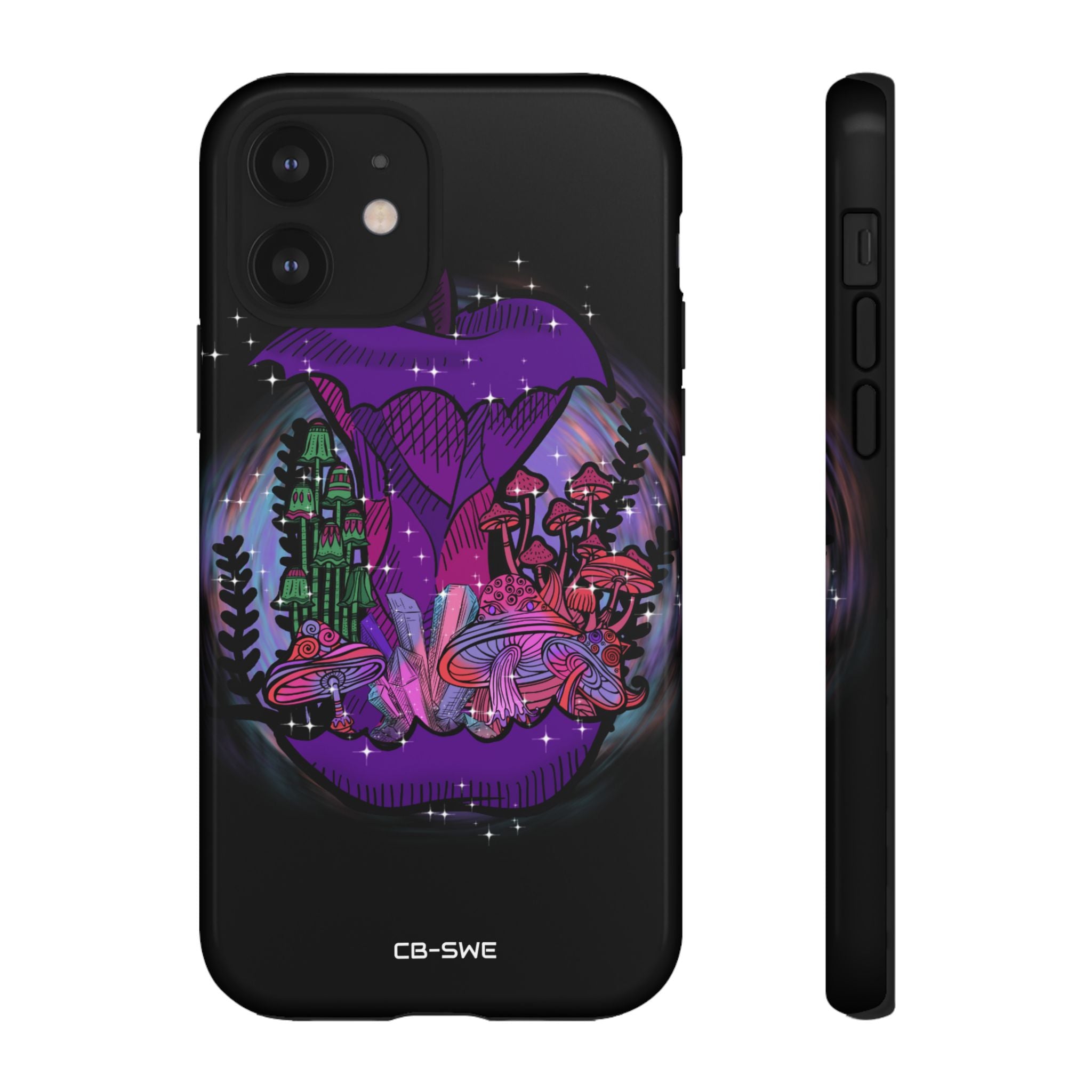 Mystical Purple Apple - iPhone Case