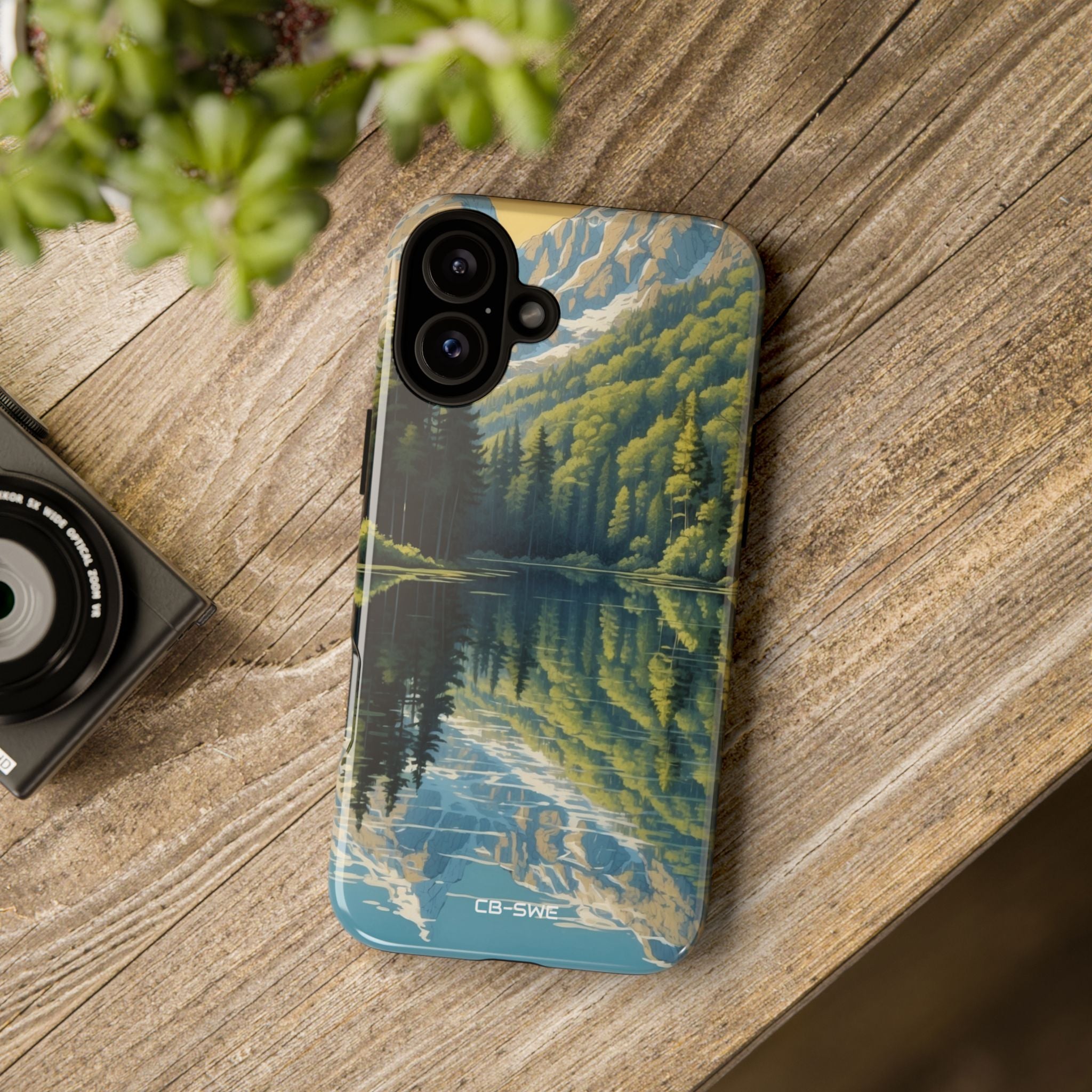 Mountain Peaks Reflect - iPhone Case