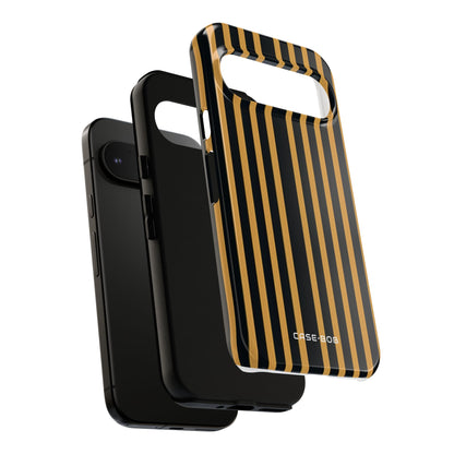 Golden Stripes Google Pixel 9 Pro Case - Tough