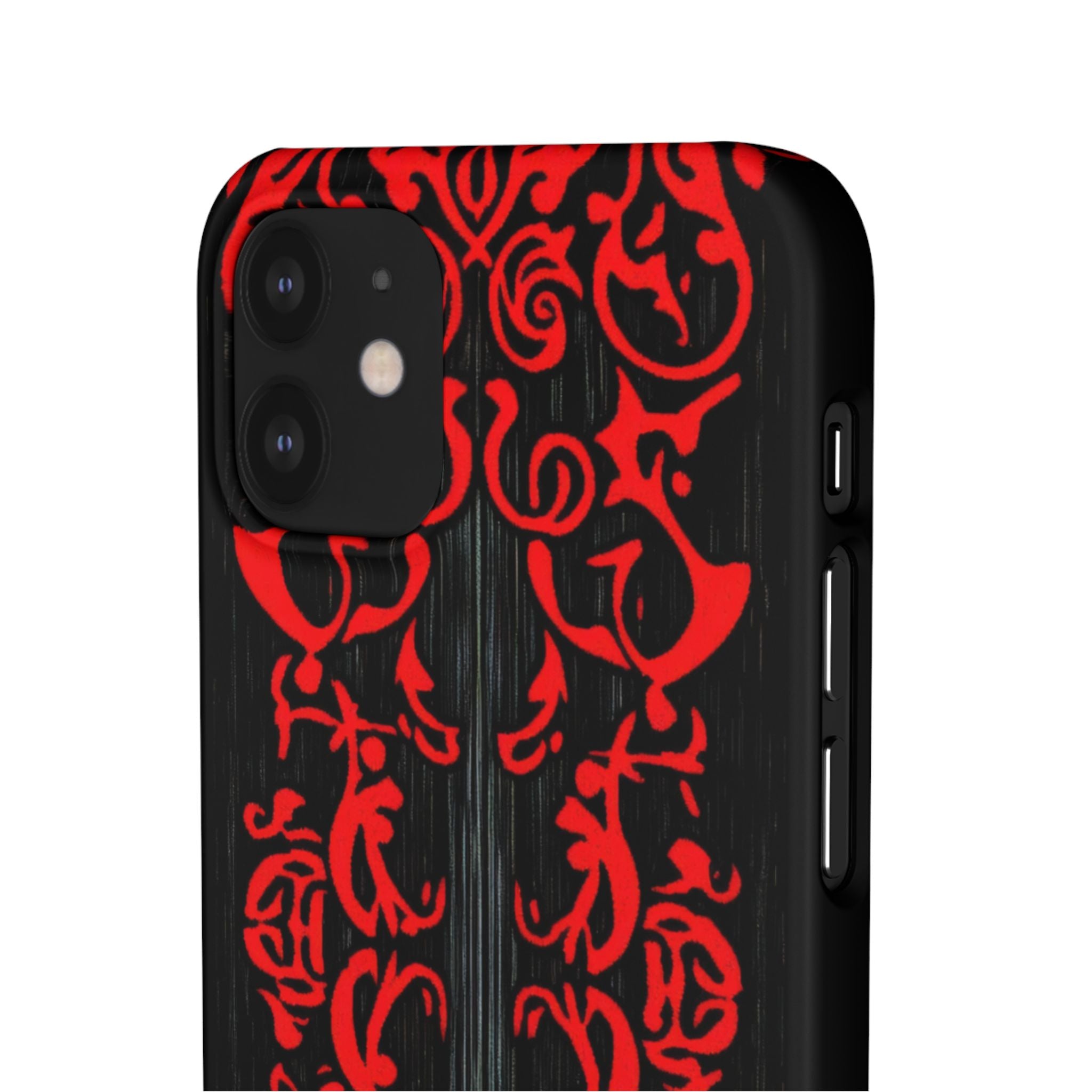 Gothic Crimson Symmetry iPhone 12 - Slim Phone Case