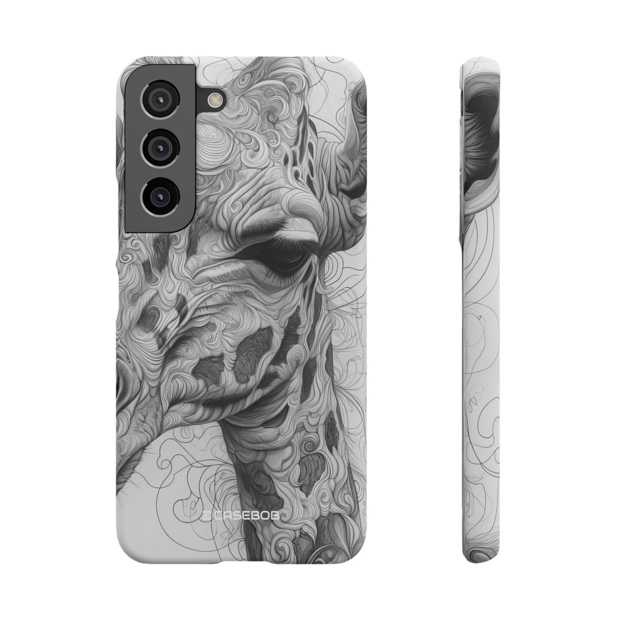 Monochrome Giraffe | Slim Phone Case for Samsung