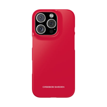 Crimson Red - Slim iPhone 16 Phone Case