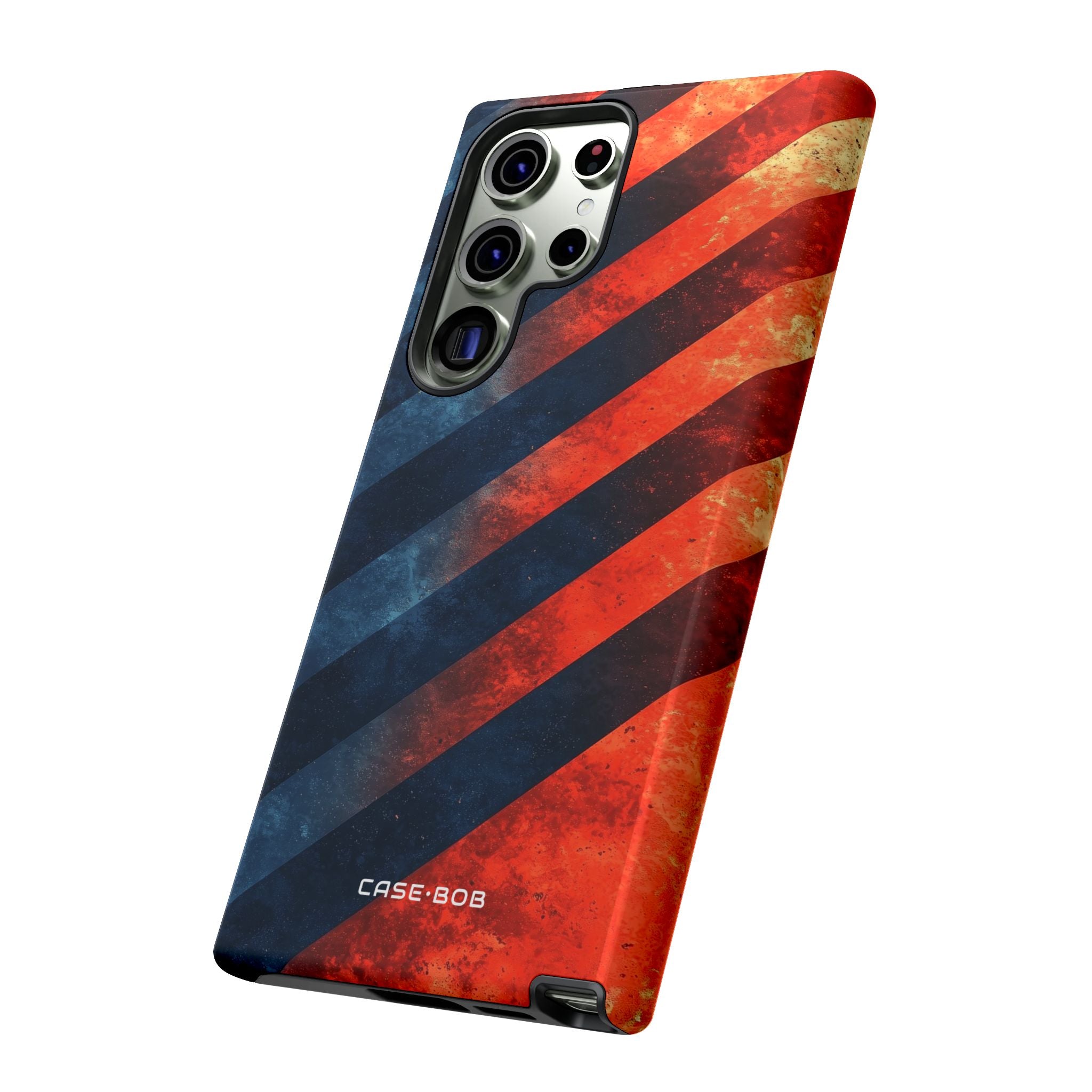 Diagonal Stripes Blaze Samsung S23 Ultra Case - Tough