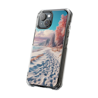 Snowy Footprints iPhone 15 Case - Impact
