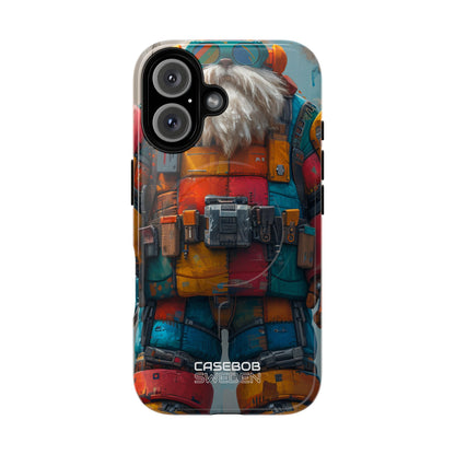 Whimsical Robot Wanderer iPhone 16 - Tough+