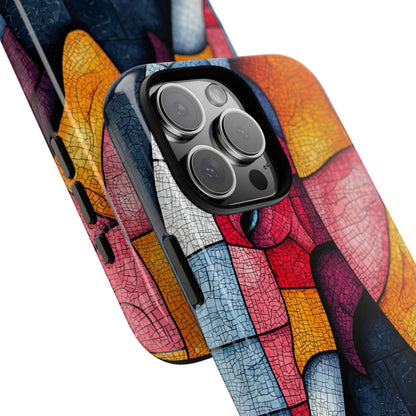 Elephant Mosaic iPhone 16 Pro Max Case - Tough