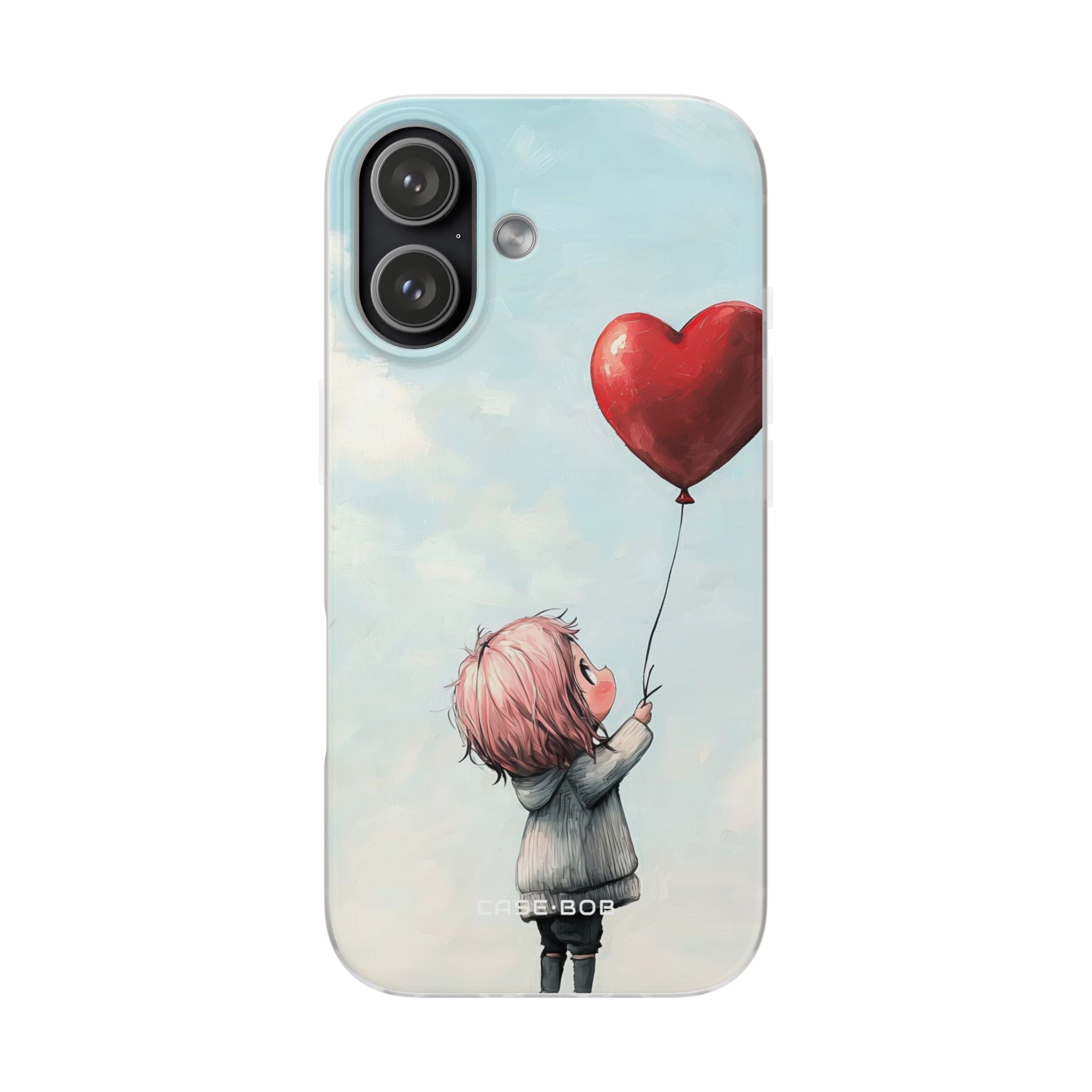 Heart Balloon Glow iPhone 17 Case - Soft