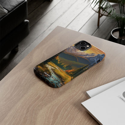 Mountain Reflections Glimmer - iPhone Case