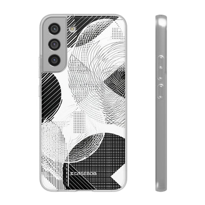 Monochrome Dynamics | Flexible Phone Case for Samsung Galaxy