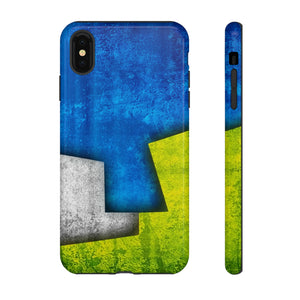 Blue Abstract Art - Protective Phone Case