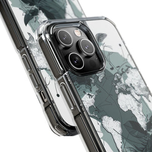 Botanical Cartography - Phone Case for iPhone (Clear Impact - Magnetic)