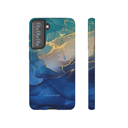 Blue Alcohol Ink - Protective Phone Case