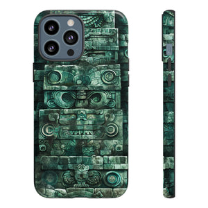 Mayan Jaguar & Serpent Spirit - Protective Phone Case