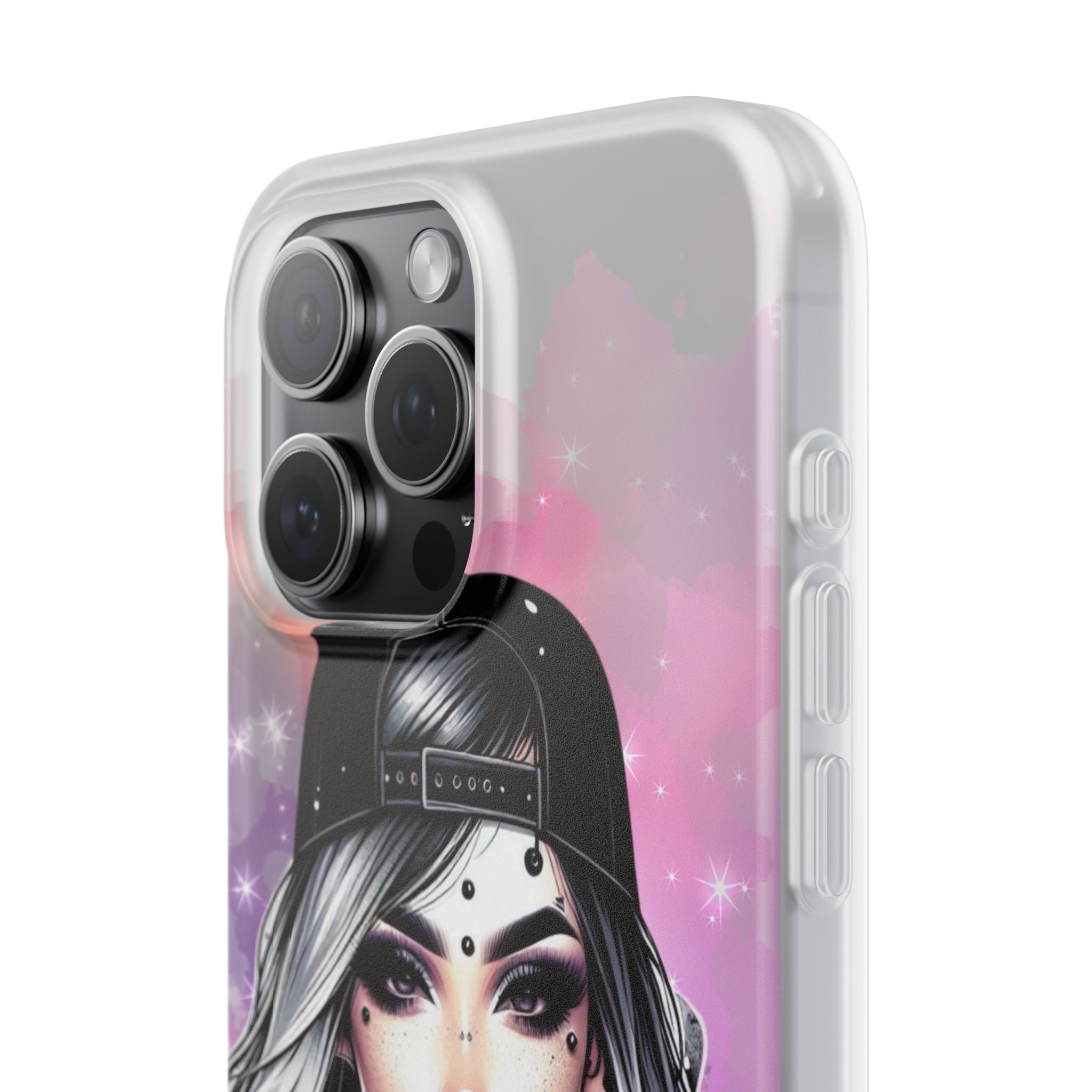 Silver Sip Nebula iPhone 15 Pro Max Case - Soft