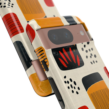 Vibrant Shapes Dance - Google Pixel Case