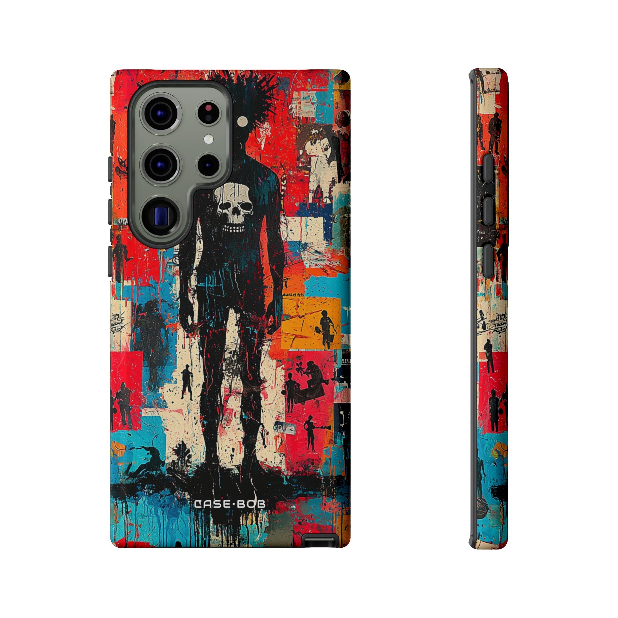 Spiky Skull Silhouette Samsung S23 Ultra Case - Tough