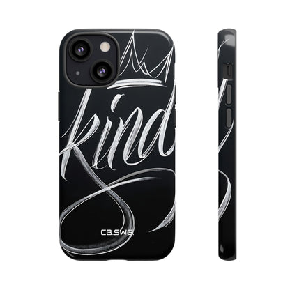 Elegant Kind Calligraphy Crown iPhone 13 - Tough
