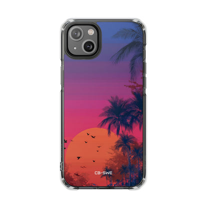 Tropical Sunset Silhouettes iPhone Case - Impact
