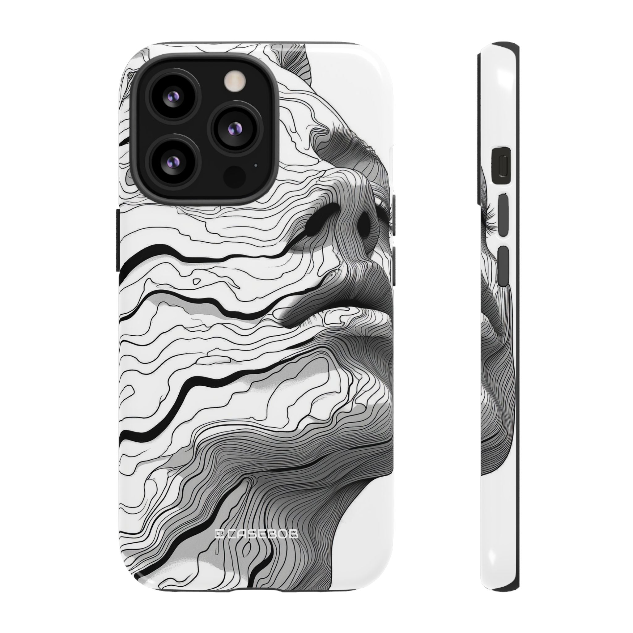 Topographic Serenity | Protective Phone Case for iPhone