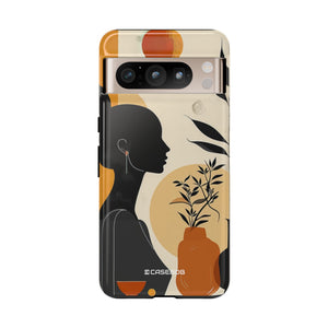 Modern Silhouette Tranquility | Protective Phone Case for Google Pixel