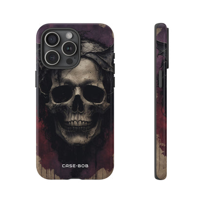 Gothic Skull Crown iPhone 15 Pro Max Case - Tough