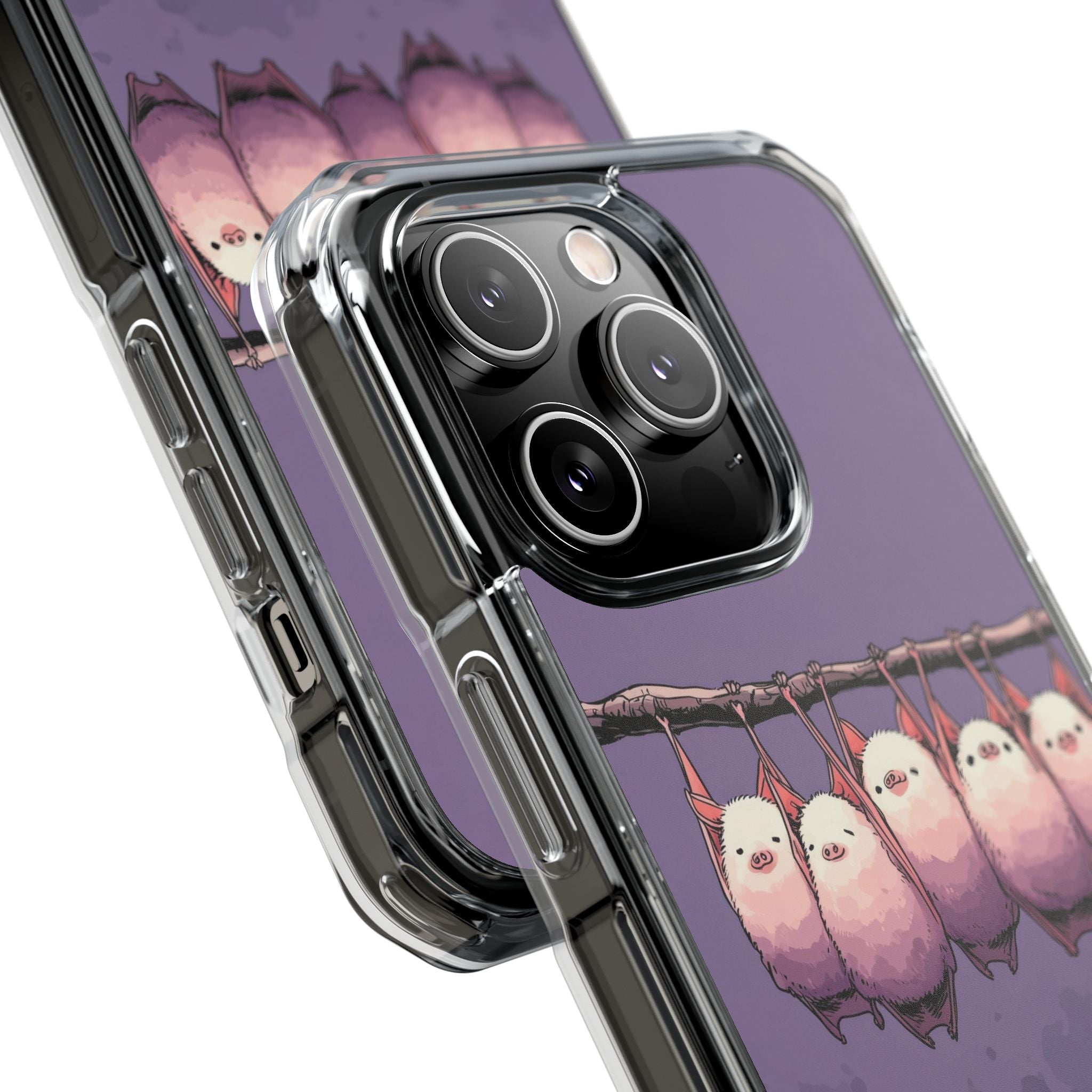 Bats Hang Playfully iPhone Case - Impact
