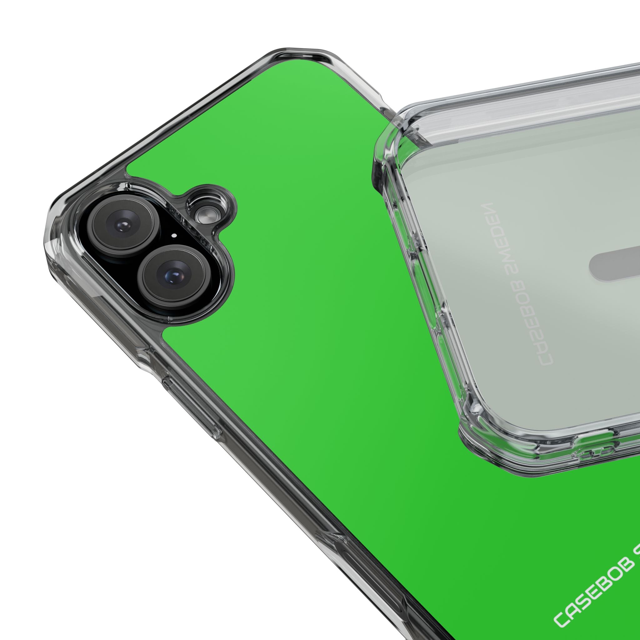 Lime Green - Clear Impact iPhone 16 Phone Case