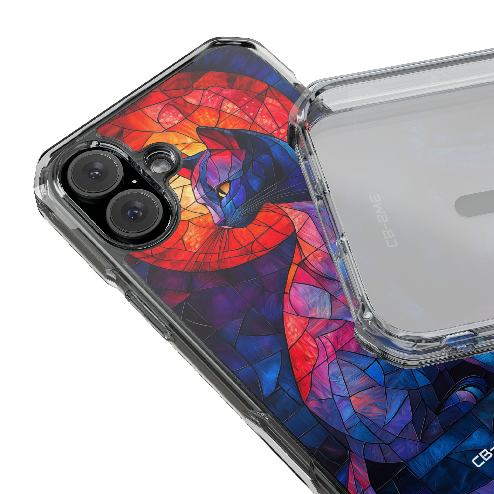 Cat Silhouettes Glow iPhone Case - Impact