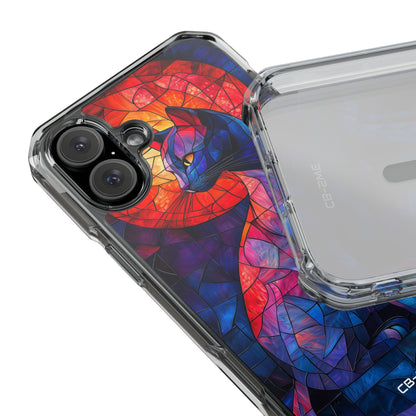Cat Silhouettes Glow iPhone Case - Impact