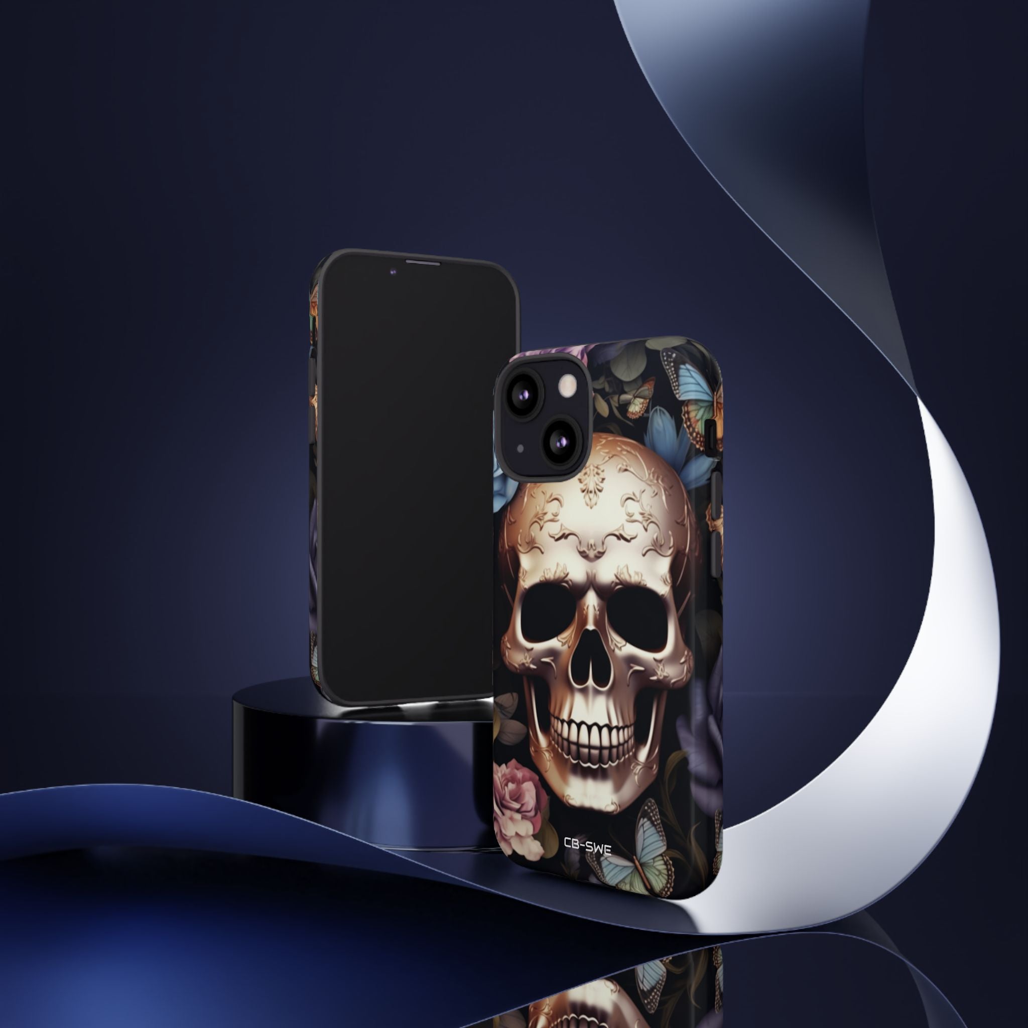 Skull Among Blossoms - iPhone Case