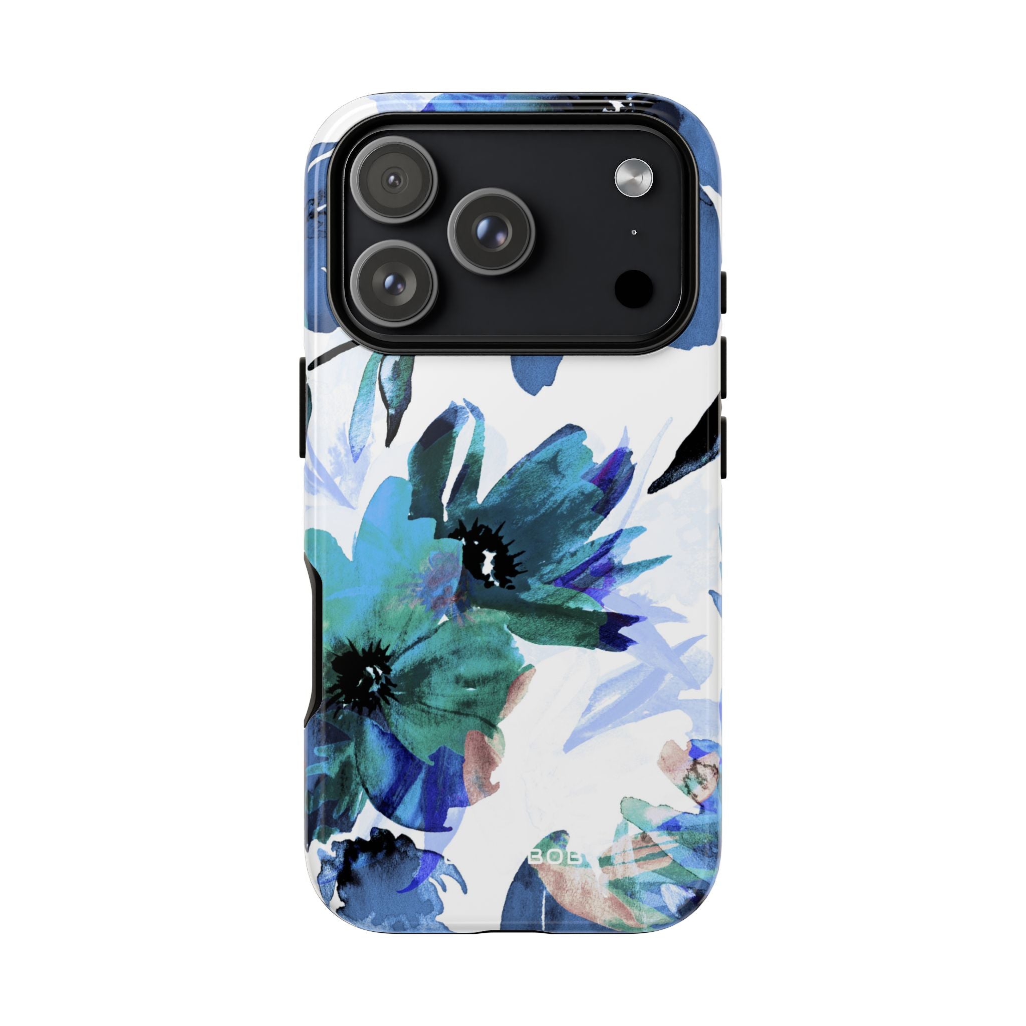 Blue Blossom Radiance iPhone 17 Pro Case - Tough