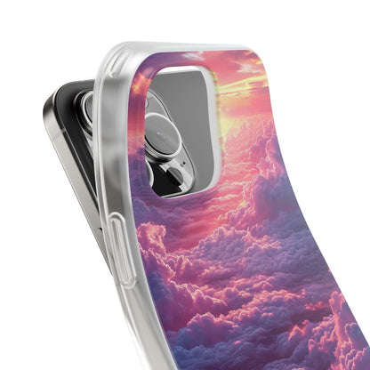 Pink Purple Clouds - Flexi iPhone 16 Phone Case