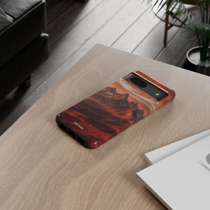 Mountain Peaks Glowing - Google Pixel Case