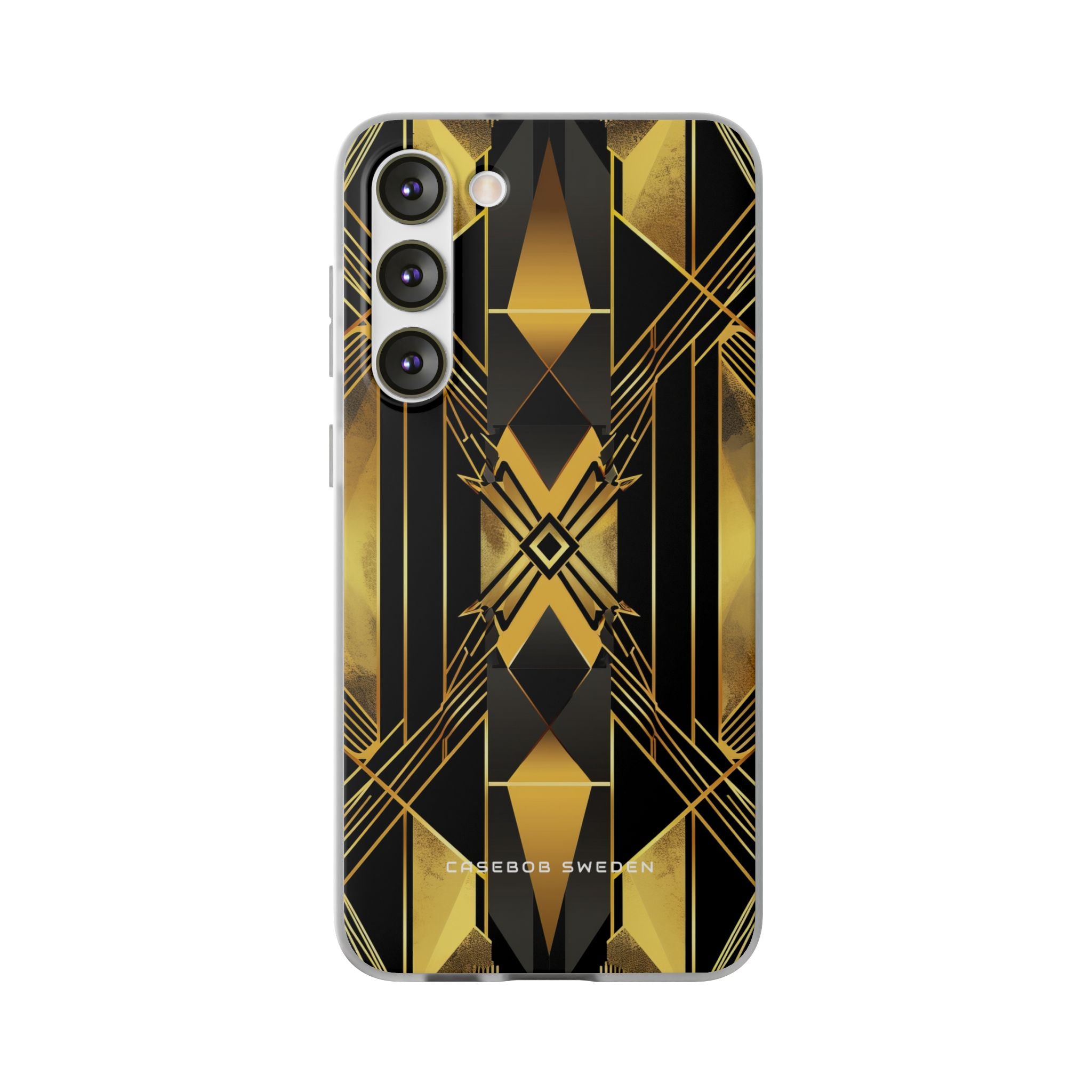 Golden Geometric Elegance Samsung S23 - Flexi Phone Case