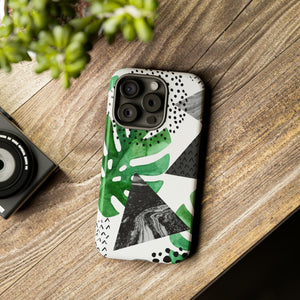 Grunge Green Tropical - Protective Phone Case