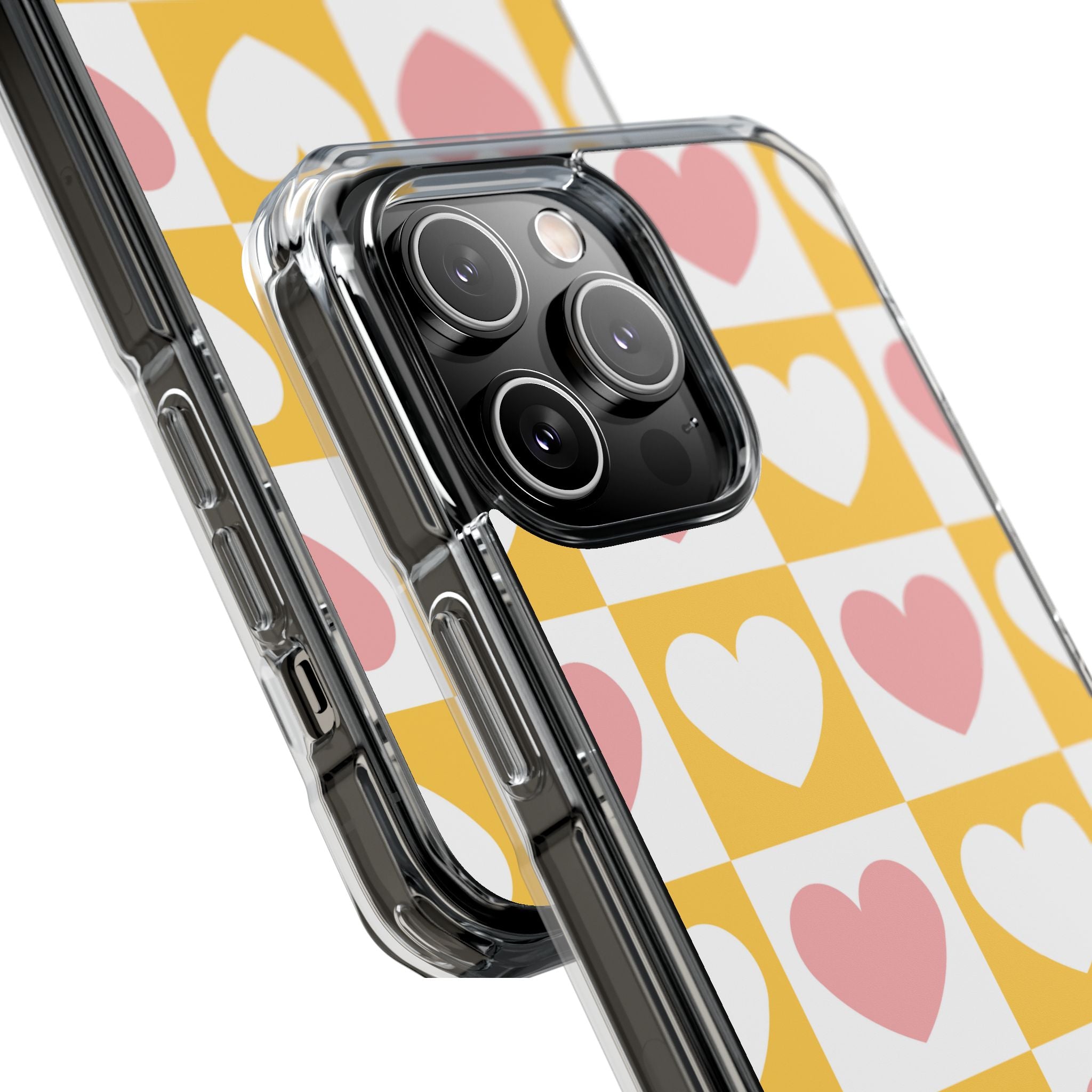 Heart Grid Harmony iPhone Case - Impact