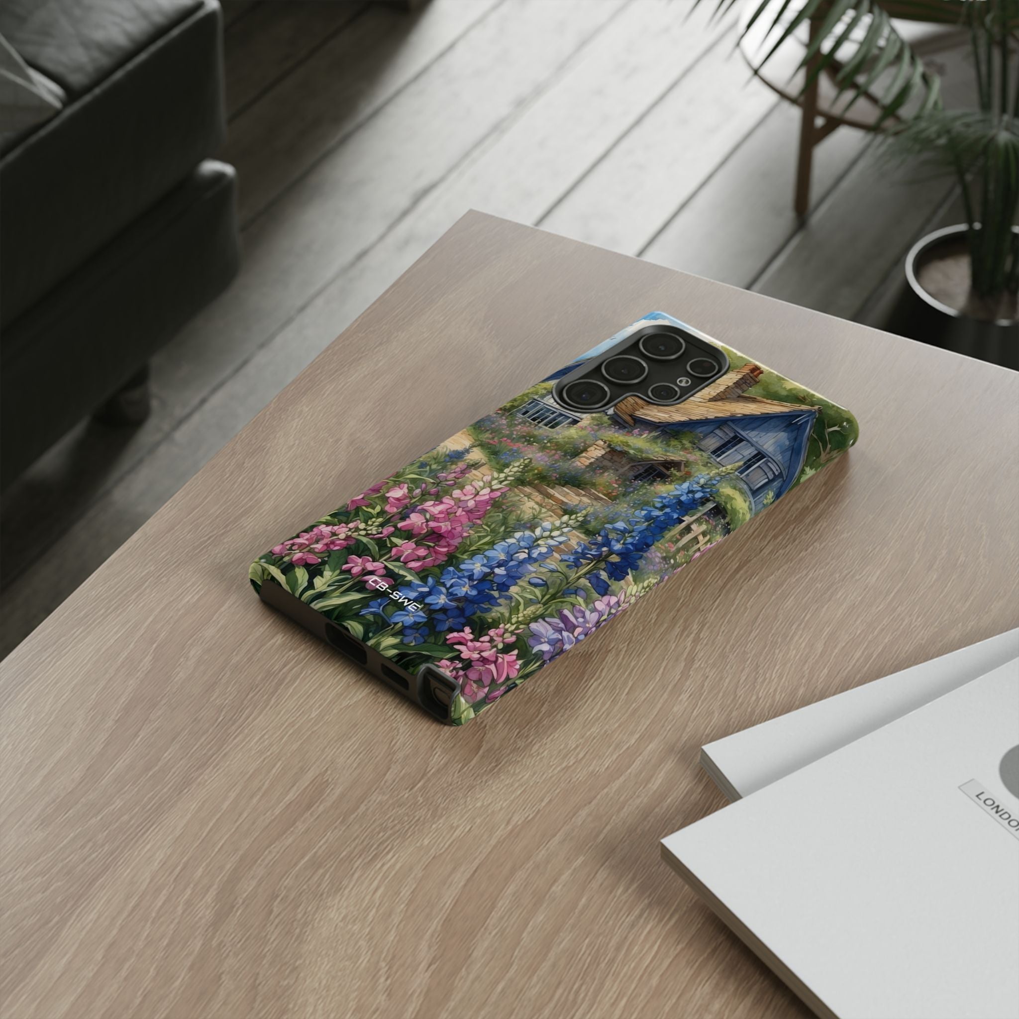 Cottage Surrounded Blossoms - Samsung Case