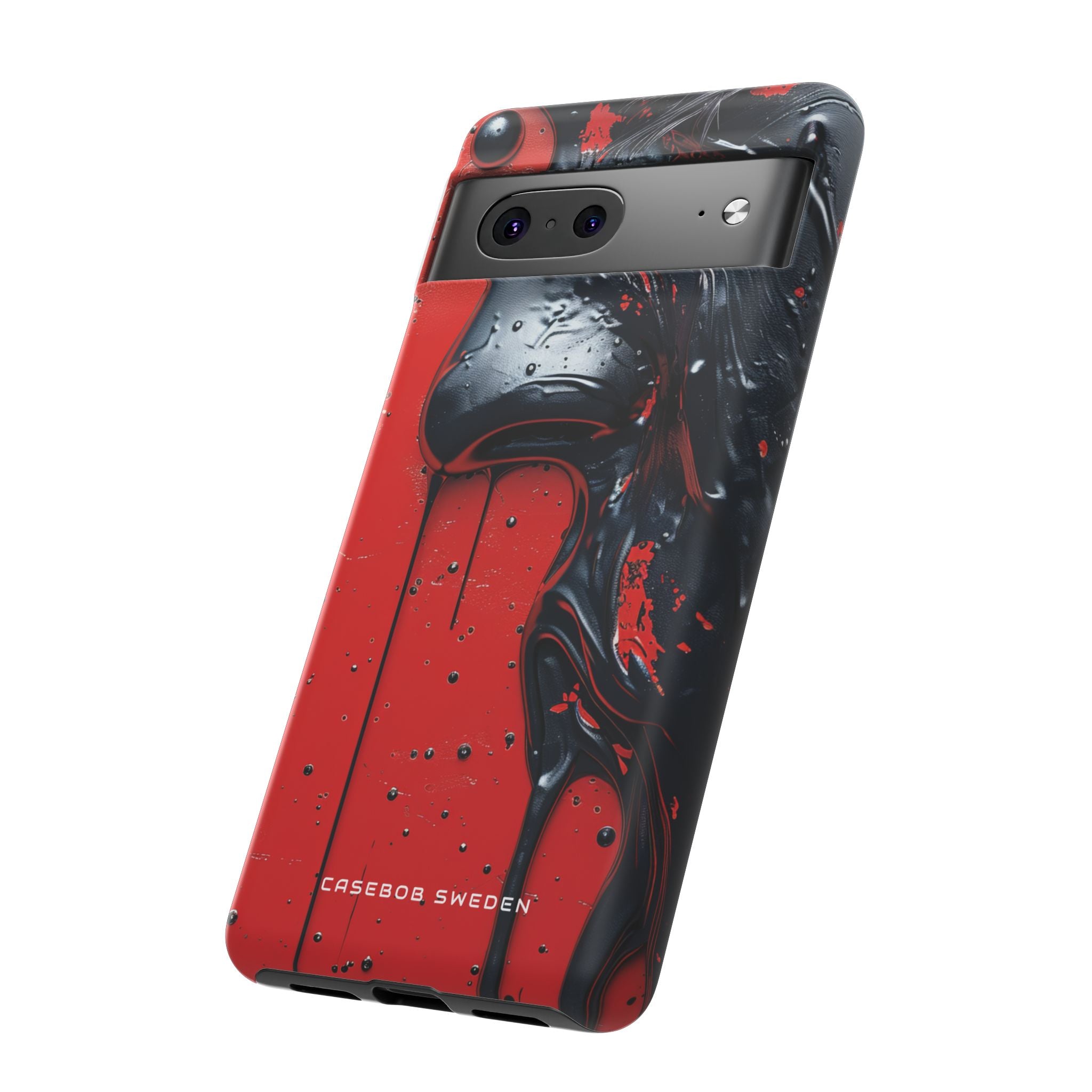 Textured Crimson Bloom Google Pixel 7 - Tough Phone Case