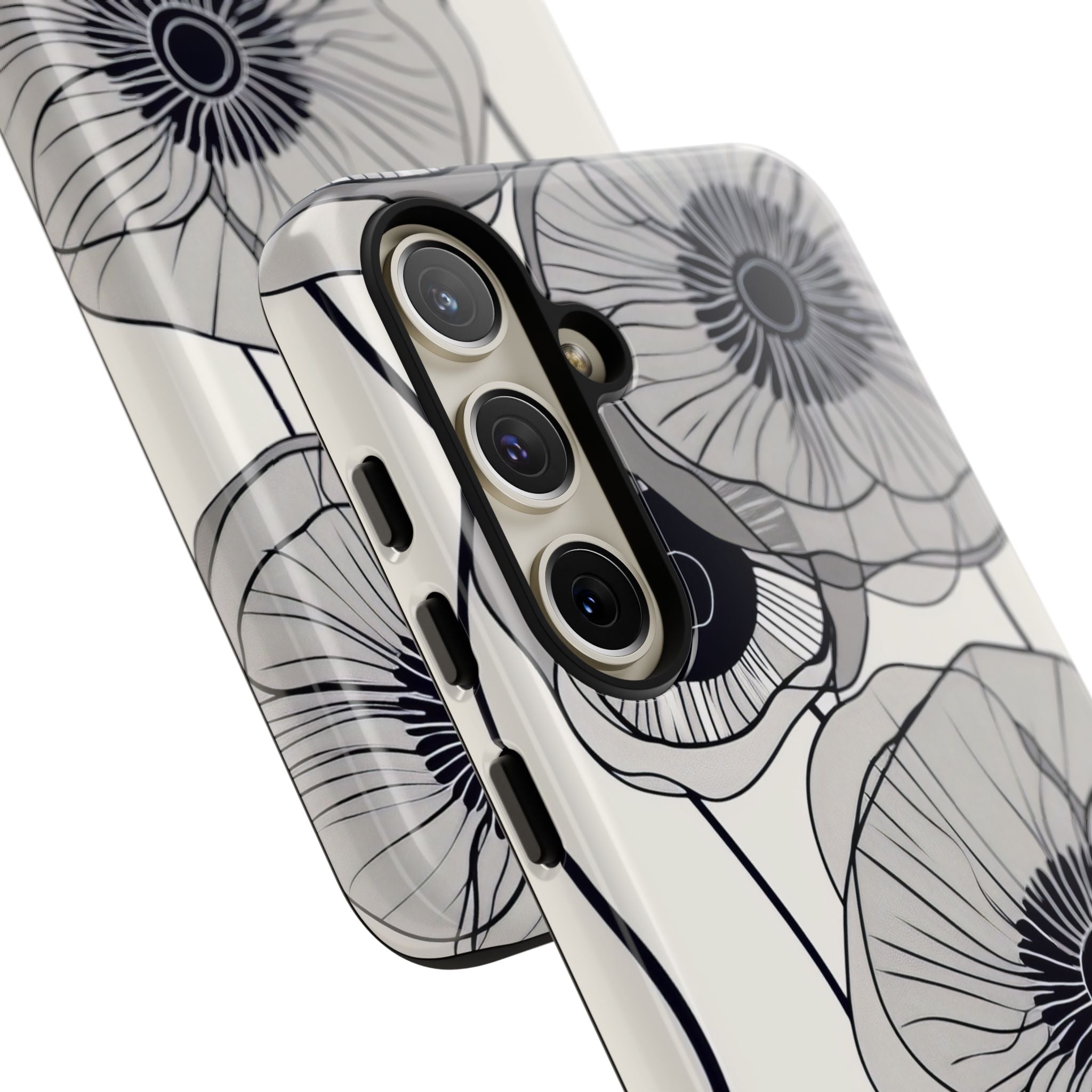 Moderne minimalistische Blumen Samsung S24 - Robuste Handyhülle