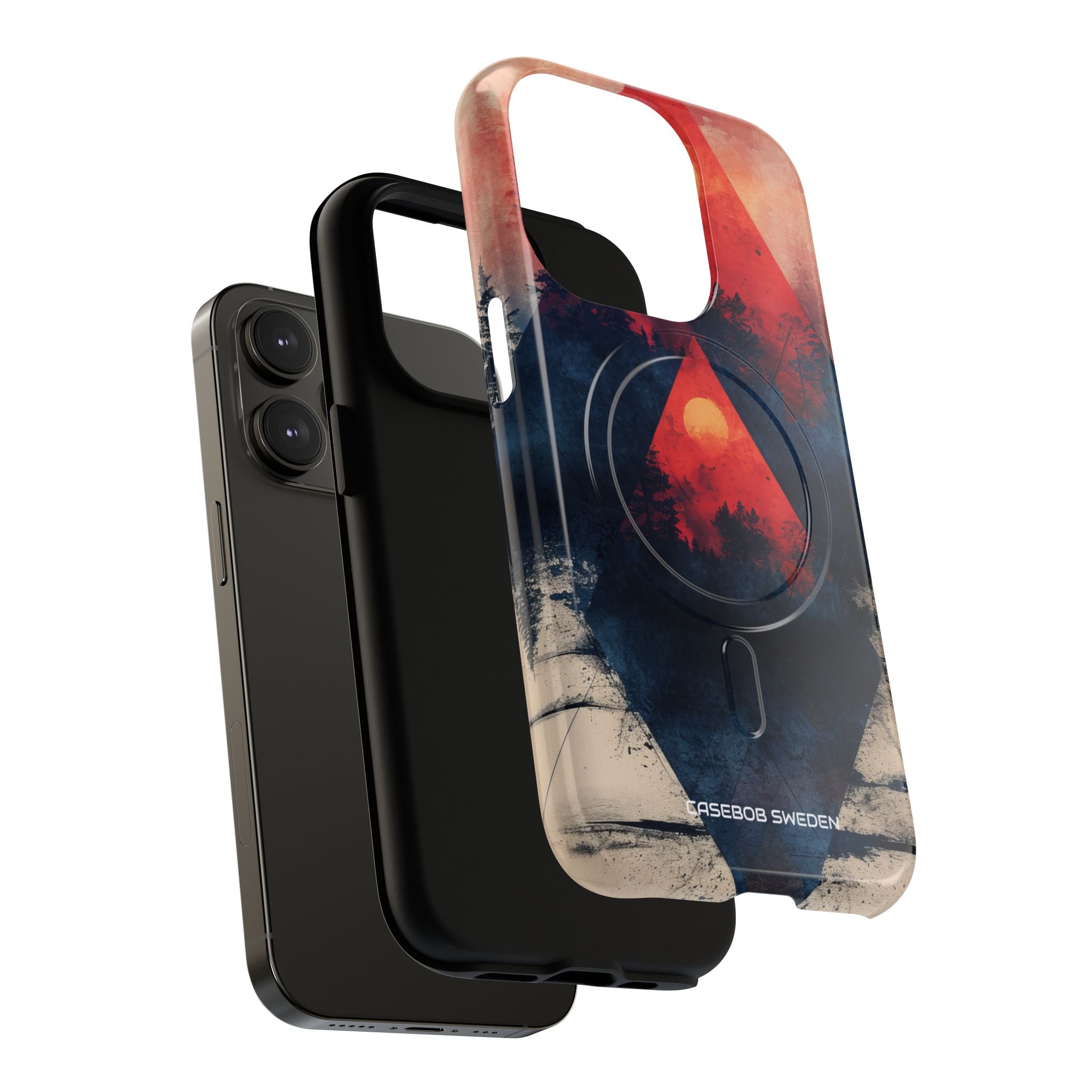 Red Sky Serenity - Tough + MagSafe® iPhone 14 Phone Case