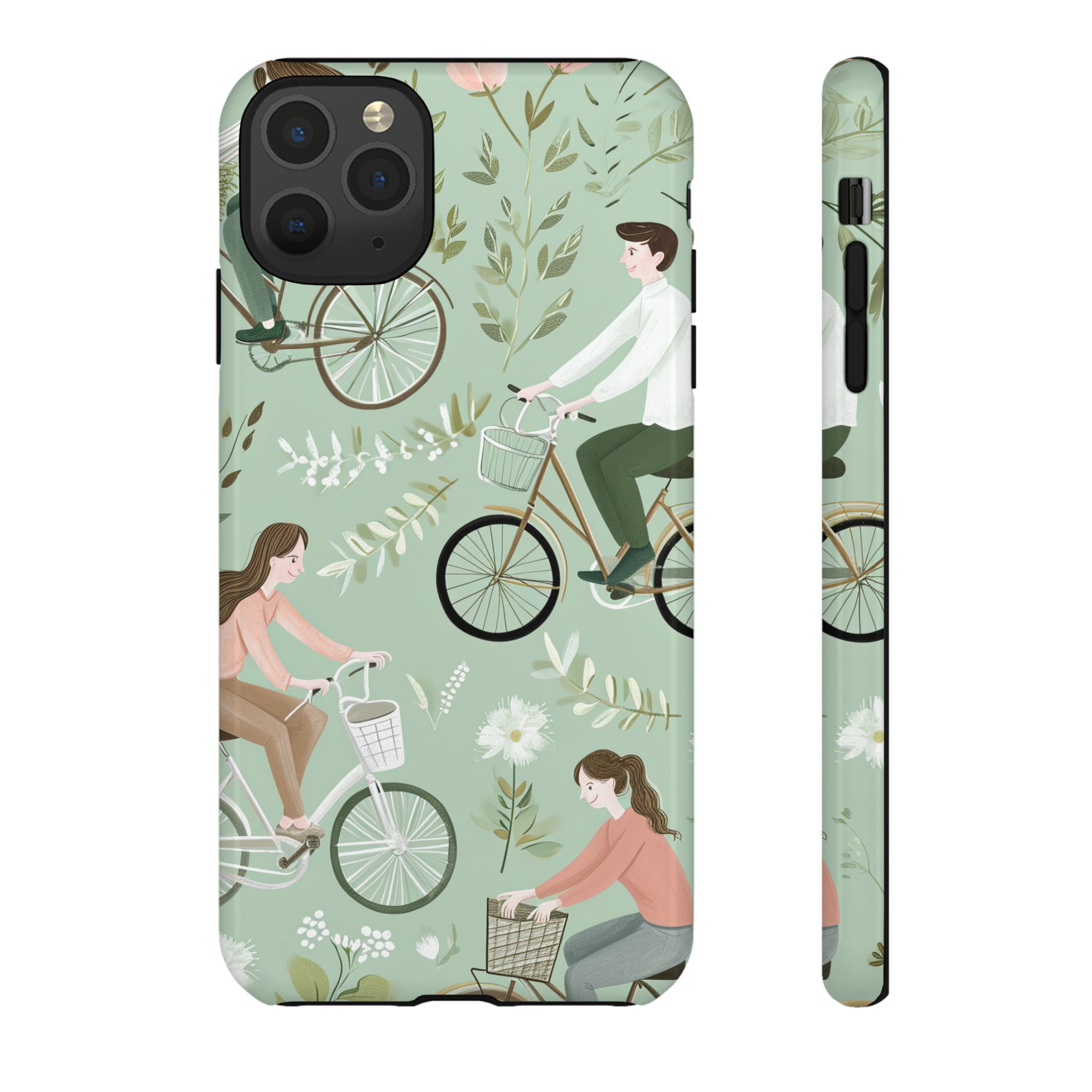 Pastel Bike Ride Romance - Protective Phone Case