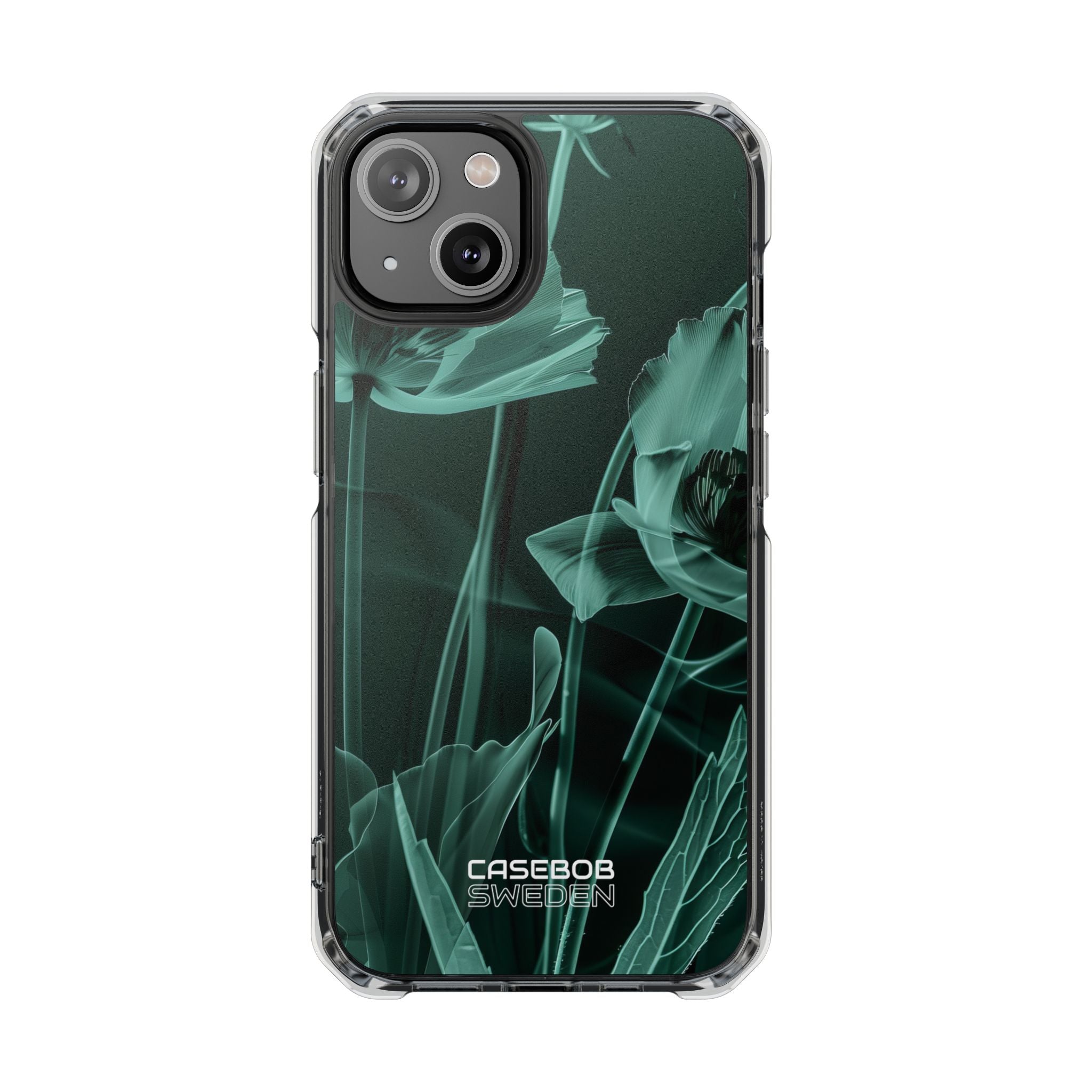Teal Bloom Radiance iPhone 14 - Impact Clear+
