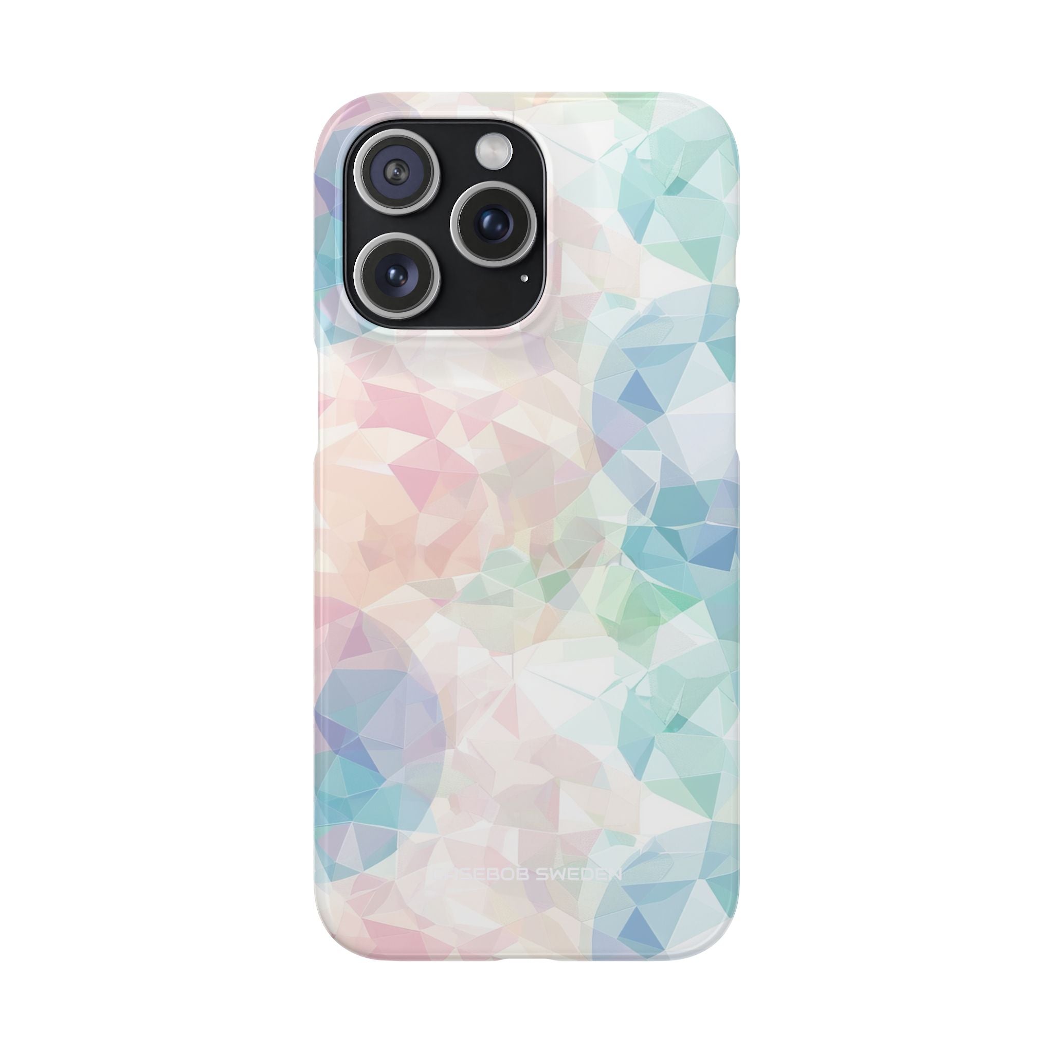 Pastel Geometry Background - Slim iPhone 15 Phone Case