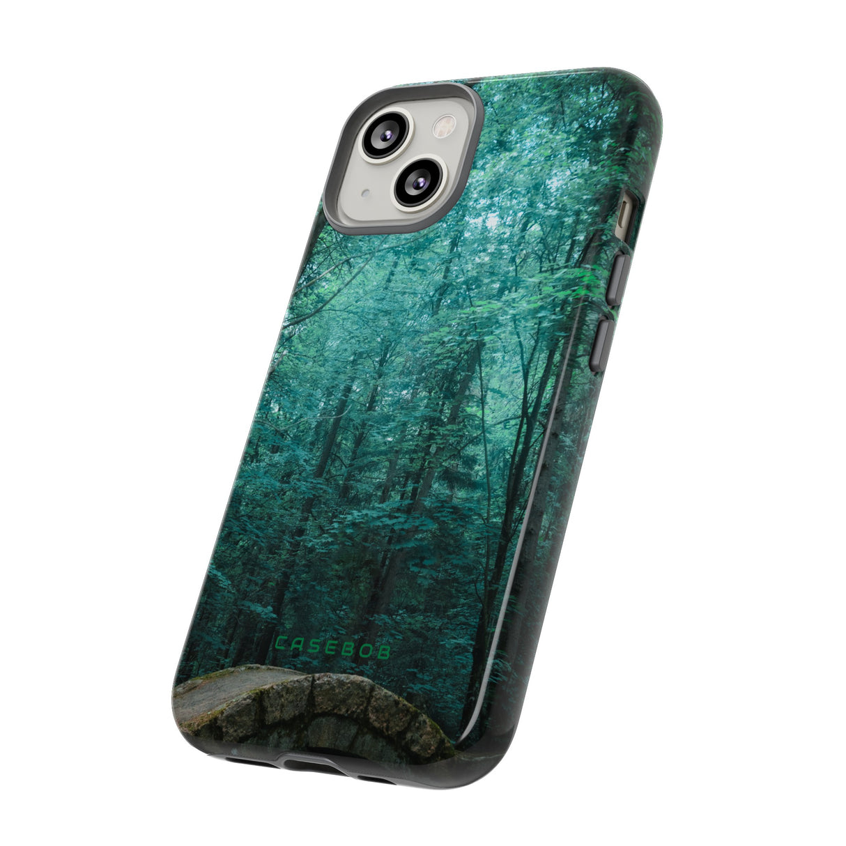 Mystical Forest with Stone Bridge - Protective Phone Case