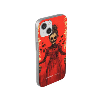 Haunting Scarlet Descent iPhone 14 - Flexi Phone Case