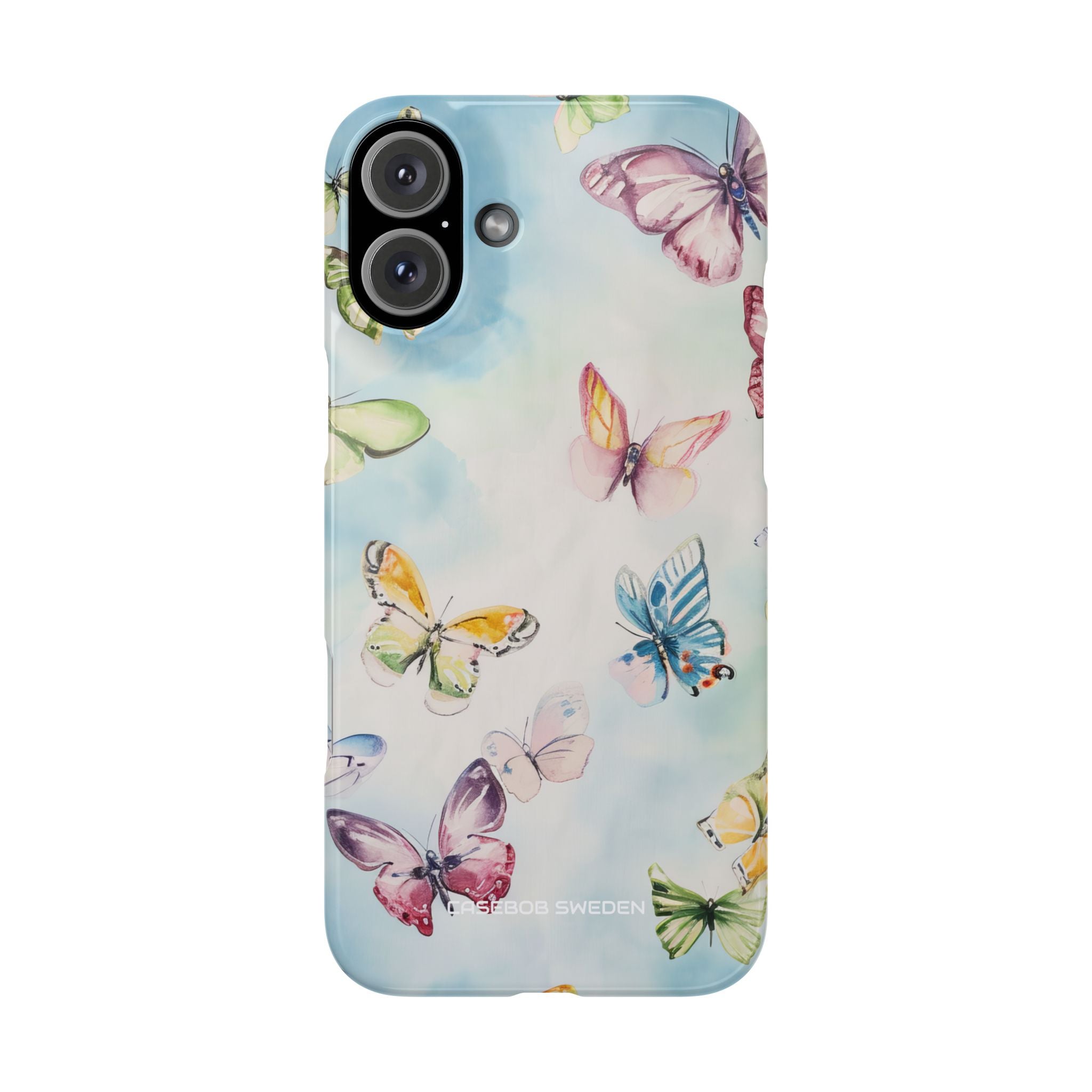 Watercolor Butterfly Bliss - Slim iPhone 16 Phone Case