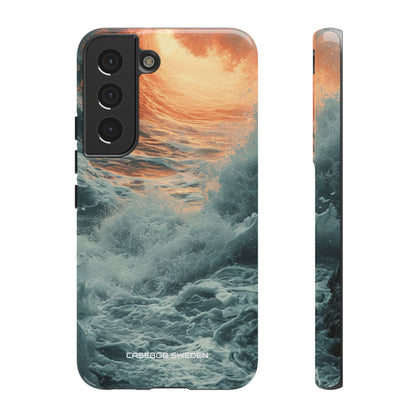 Fiery Wave Power - Tough Samsung S22 Phone Case