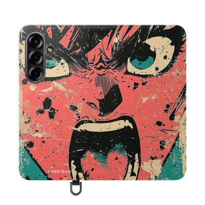 Shouting Face Burst - Samsung S25 Case - Wallet