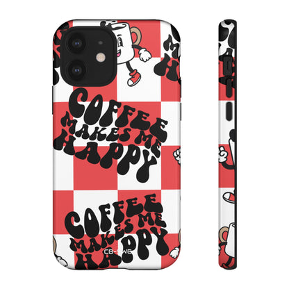 Joyful Coffee Celebration - iPhone Case