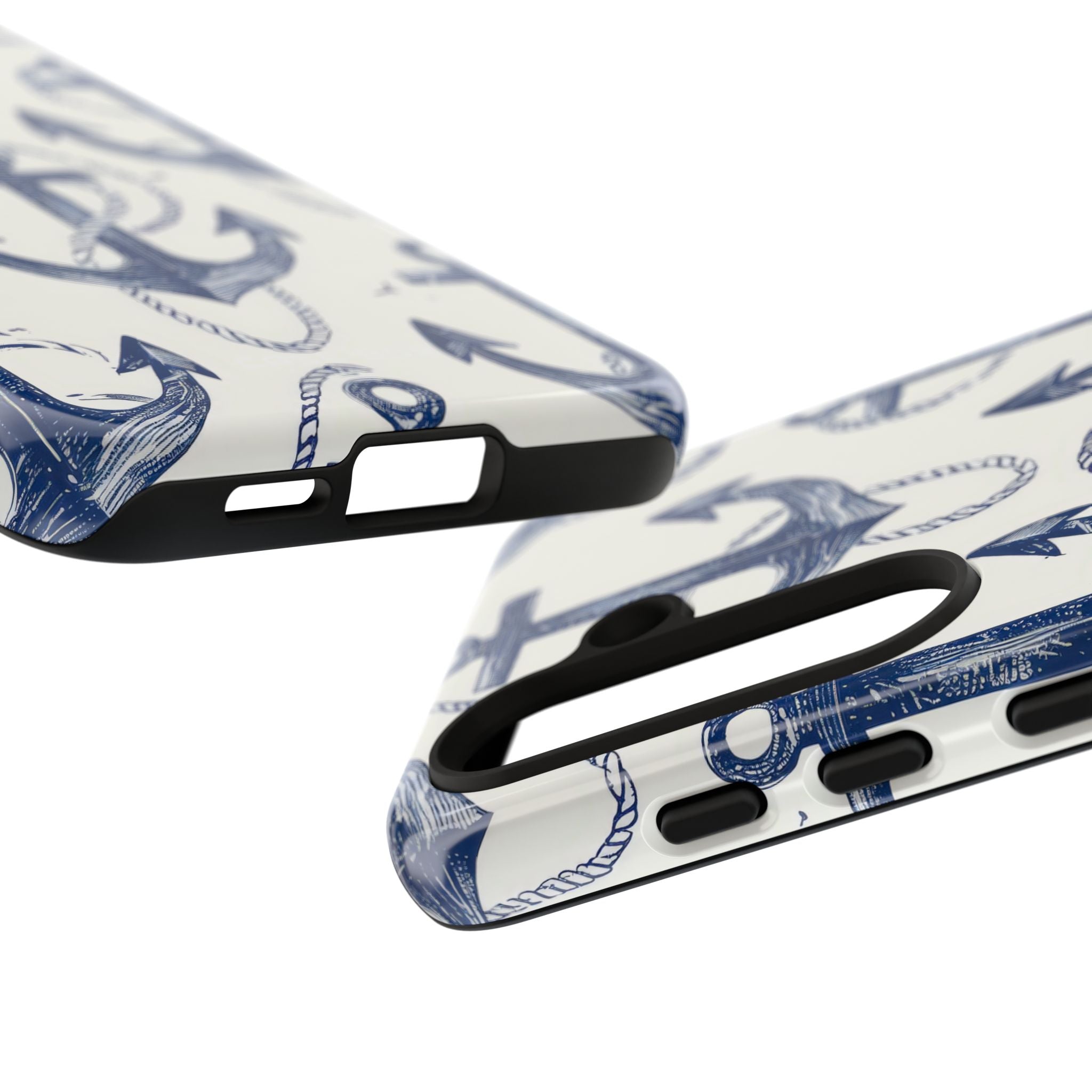 Navy Anchor Loop Samsung S24 Case - Tough